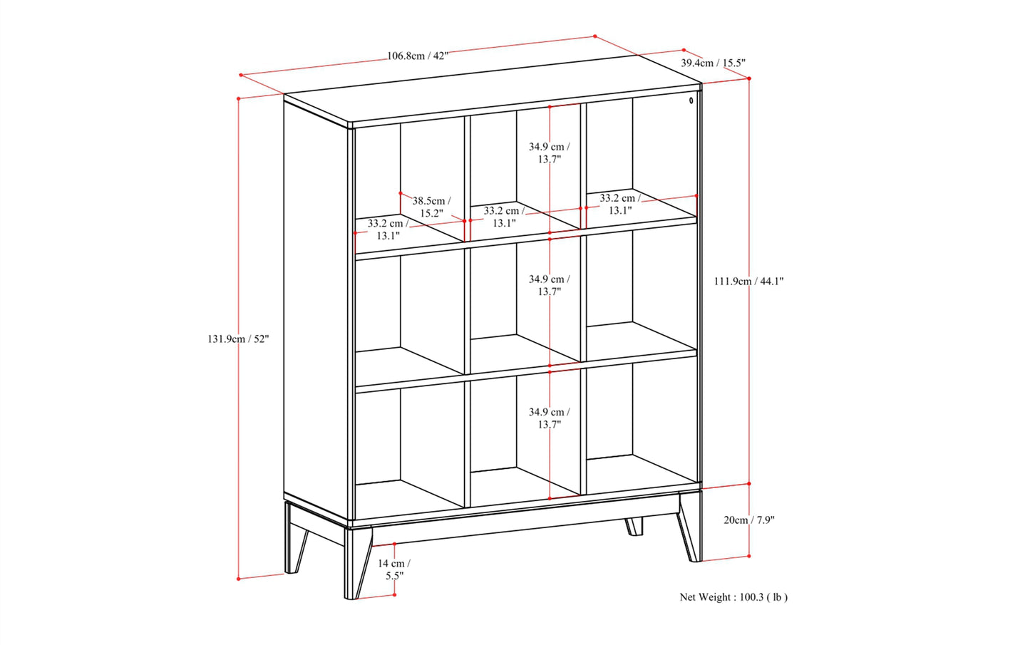 Harper 9 Cube Storage