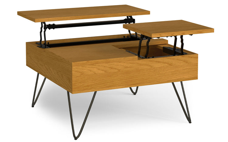 Oak Oak | Hunter Lift Top Square Coffee Table
