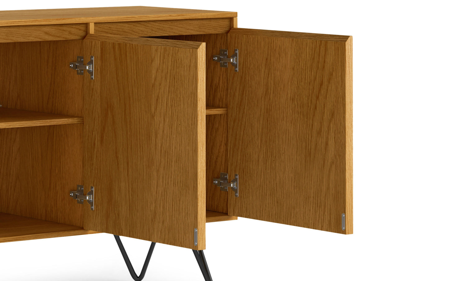 Oak Oak | Hunter 3 Door Sideboard Buffet in Oak