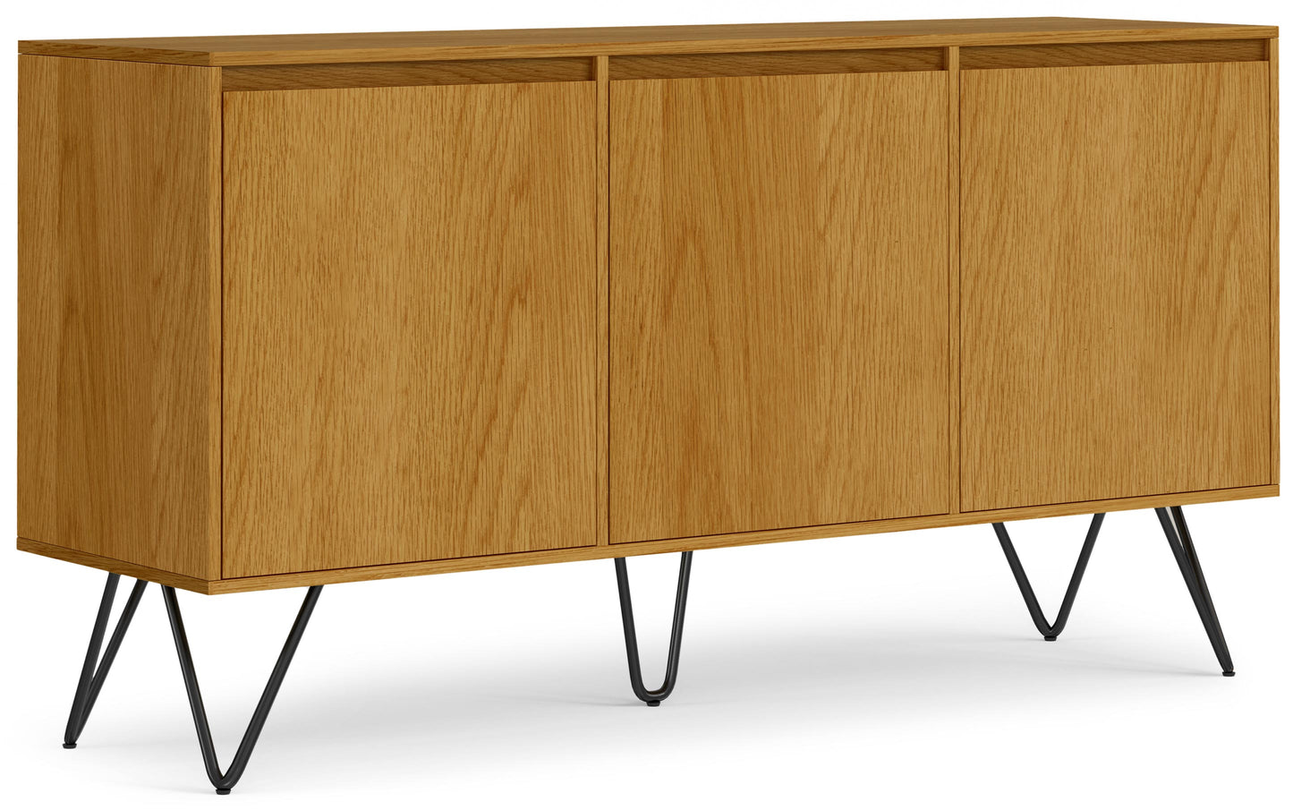 Oak Oak | Hunter 3 Door Sideboard Buffet in Oak
