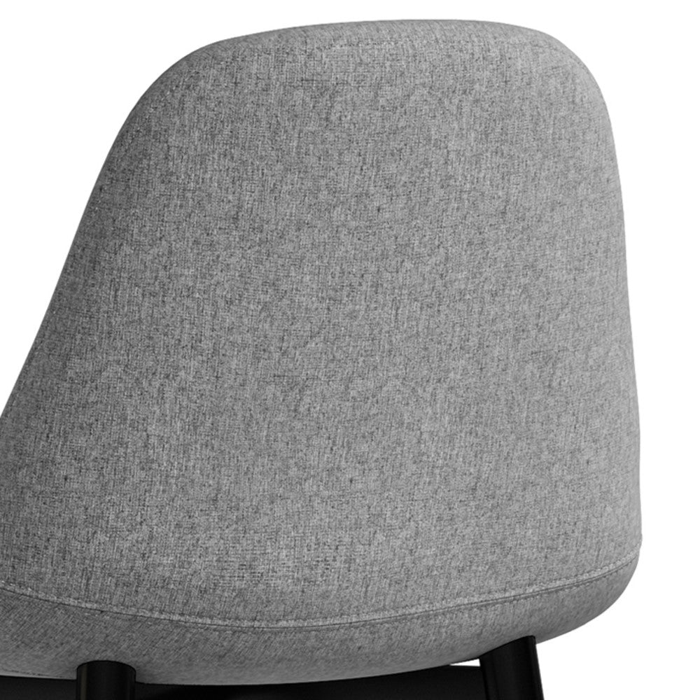 Slate Grey Linen Style Fabric | Laurel Counter Height Stool (Set of 2)