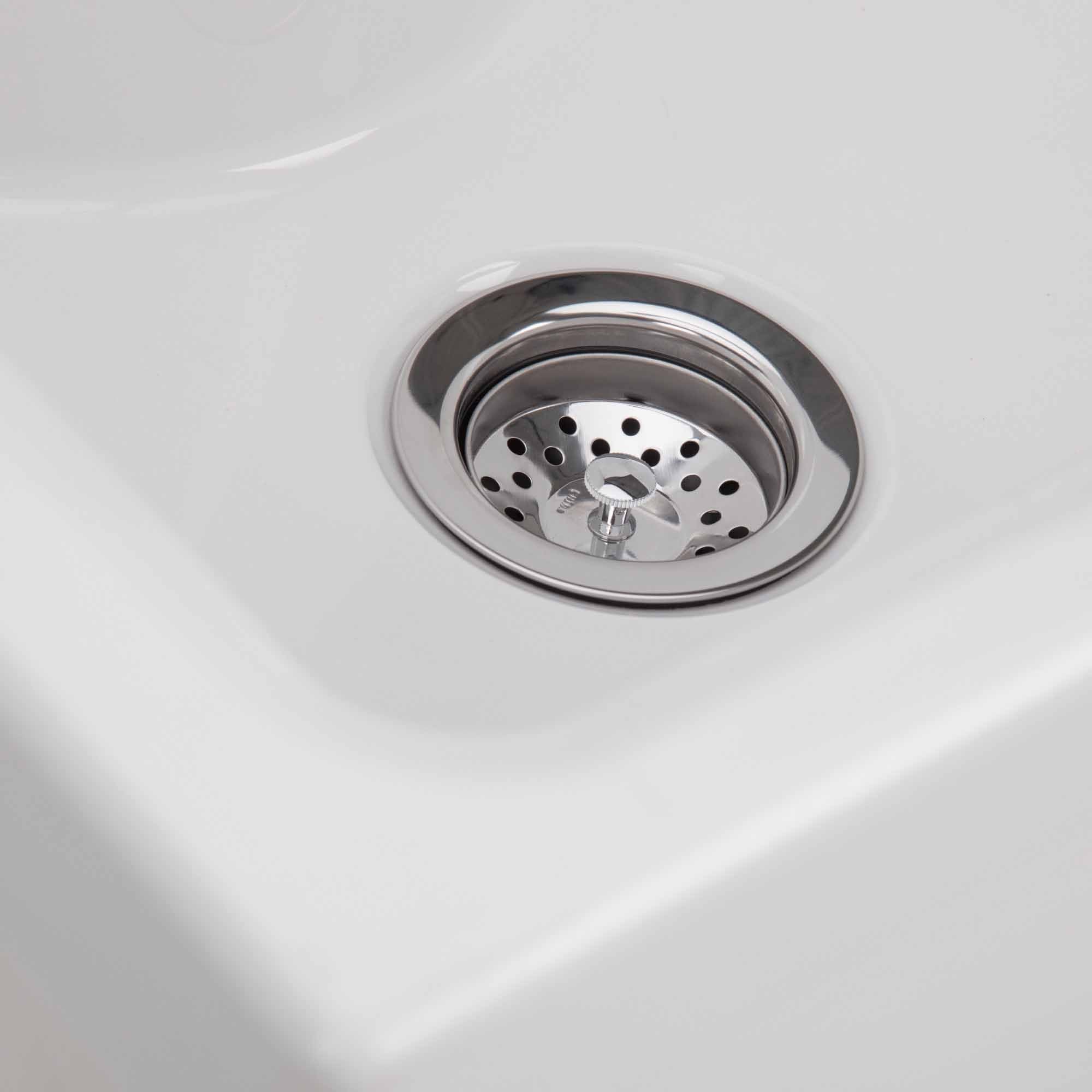 Pure White | Kyle 24 inch Laundry Cabinet with Pull-out Faucet and ABS Sink