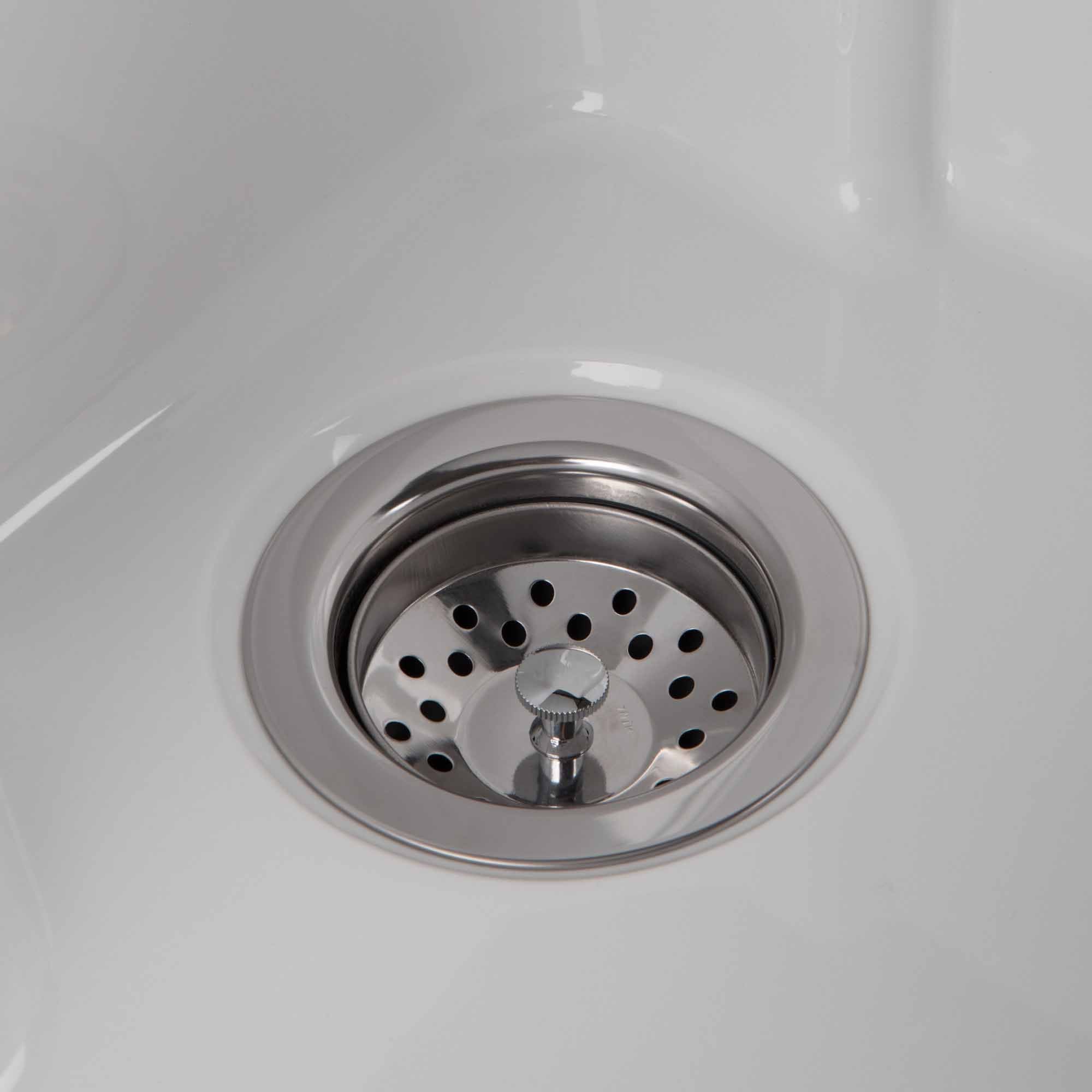 Pure White | Maile 28 inch Laundry Cabinet with Pull-out Faucet and ABS Sink