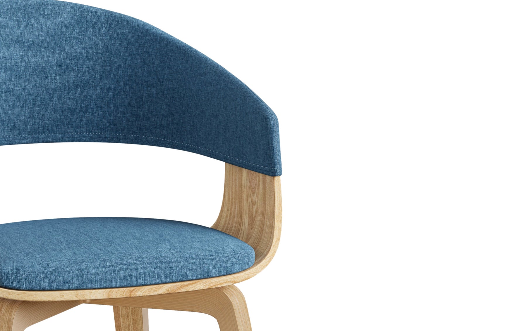 Blue Light Wood | Lowell Bentwood Dining Chair