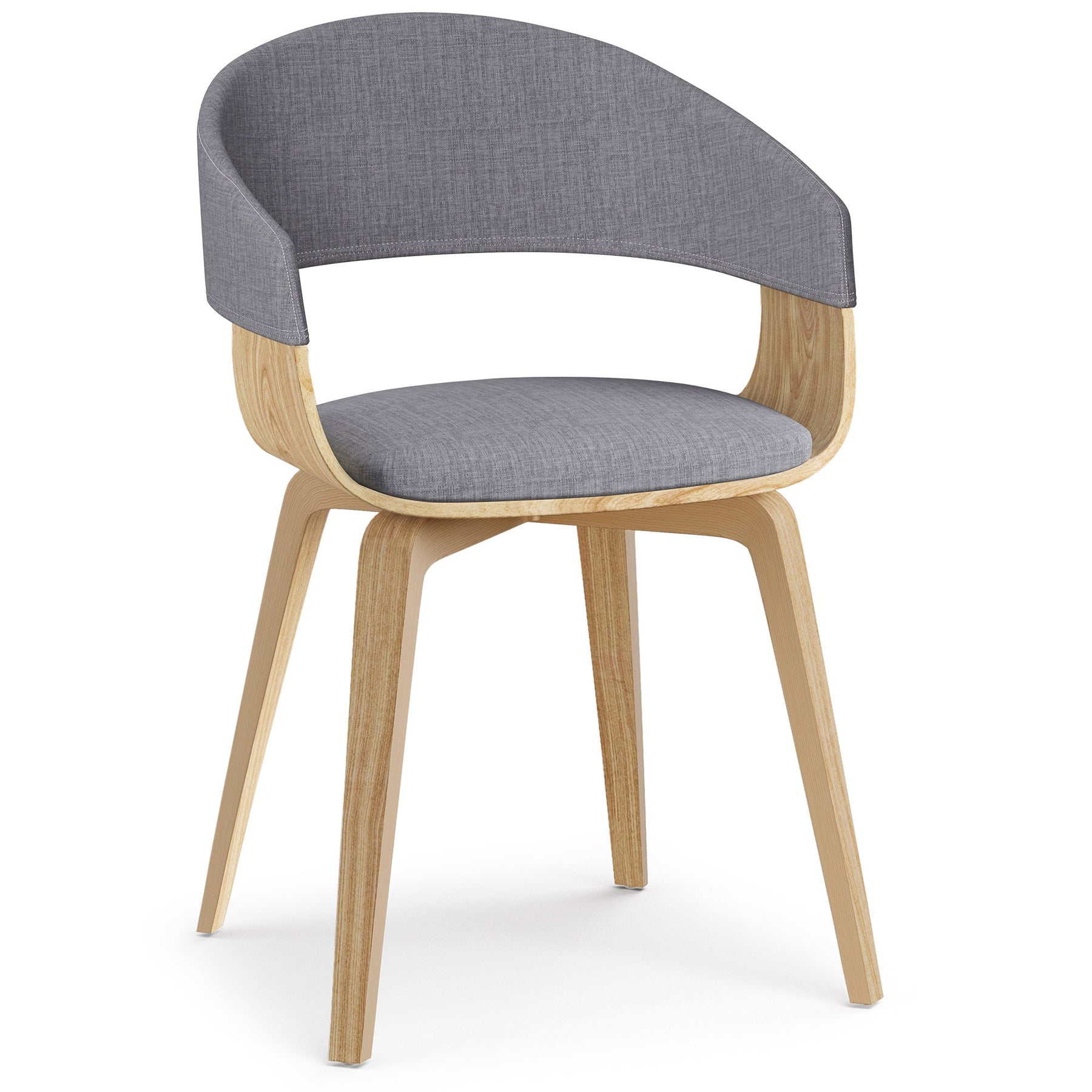 Light Grey Light Wood | Lowell Bentwood Dining Chair