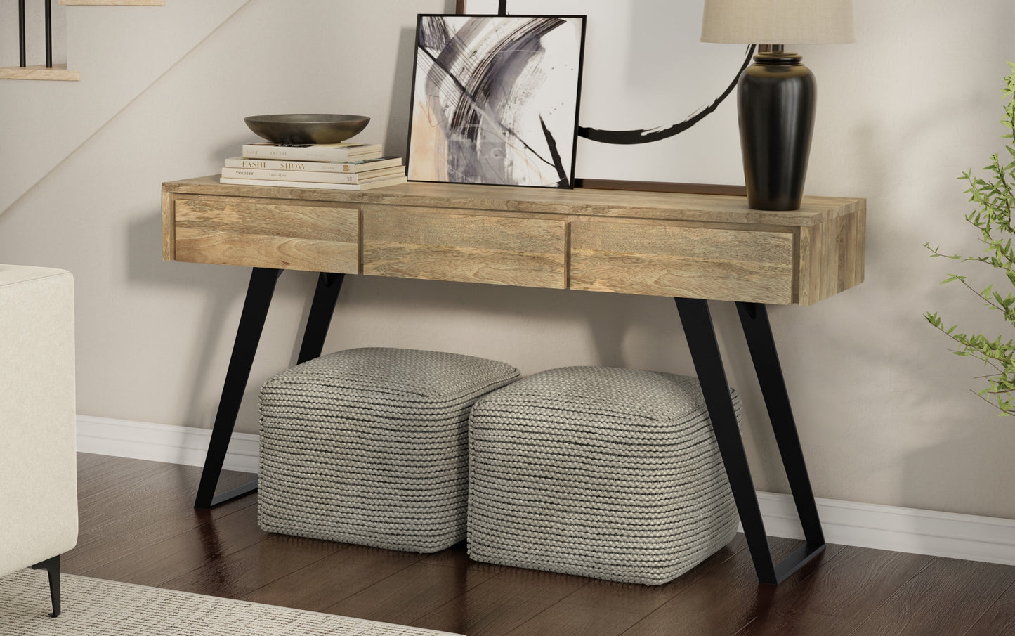 Lowry Console Sofa Table in Mango