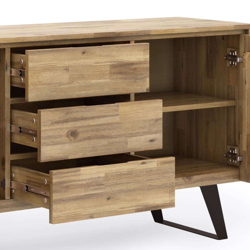 Distressed Golden Wheat Acacia | Lowry Sideboard Buffet