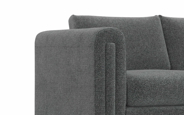 Dark Grey Performance Fabric | Jones 61 inch Loveseat in Performance Fabric
