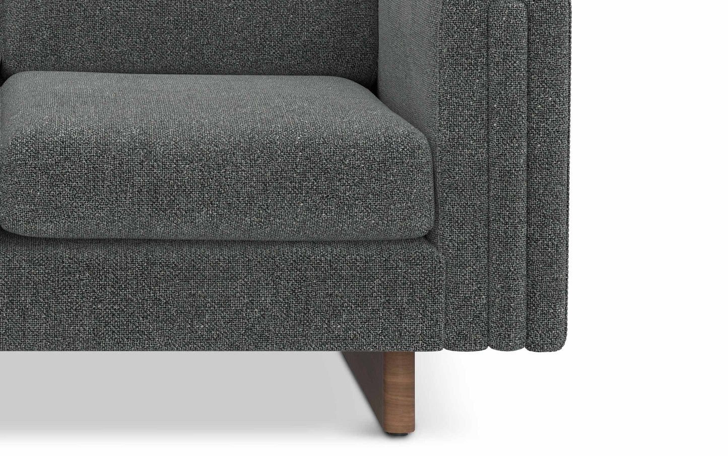 Dark Grey Performance Fabric | Jones 61 inch Loveseat in Performance Fabric