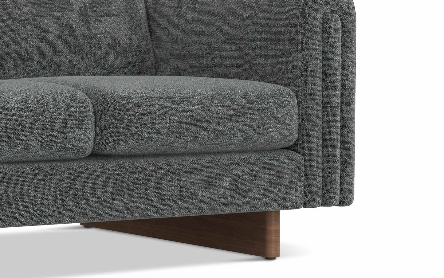 Dark Grey Performance Fabric | Jones 61 inch Loveseat in Performance Fabric