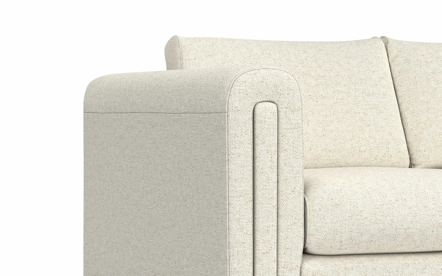 Ivory Performance Fabric | Jones 61 inch Loveseat in Performance Fabric