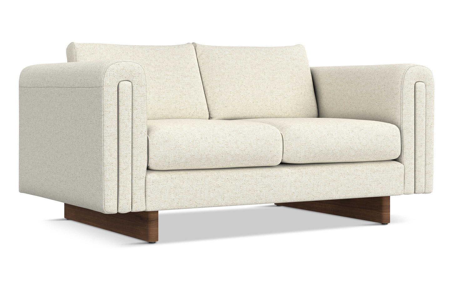 Ivory Performance Fabric | Jones 61 inch Loveseat in Performance Fabric