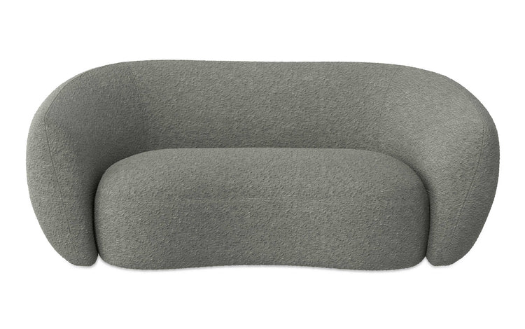 Stone Grey Boucle Performance Fabric | Sherri 69 inch Loveseat in Boucle Performance Fabric