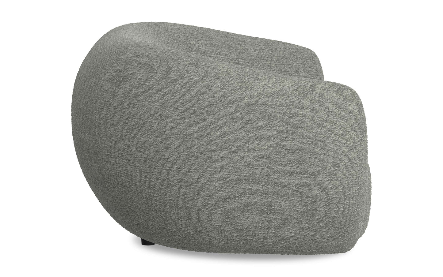 Stone Grey Boucle Performance Fabric | Sherri 69 inch Loveseat in Boucle Performance Fabric