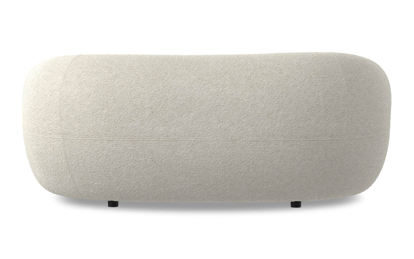 Vanilla Cream Boucle Performance Fabric | Sherri 69 inch Loveseat in Boucle Performance Fabric
