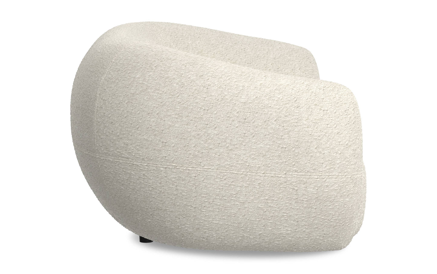 Vanilla Cream Boucle Performance Fabric | Sherri 69 inch Loveseat in Boucle Performance Fabric