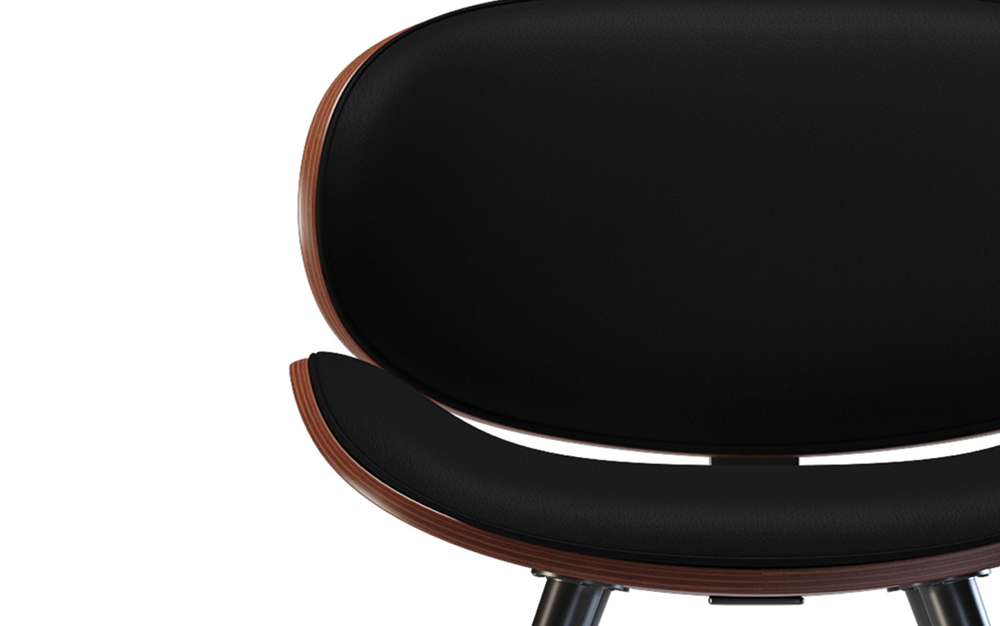 Black Vegan Leather | Marana / Draper 5-Piece Dining Set