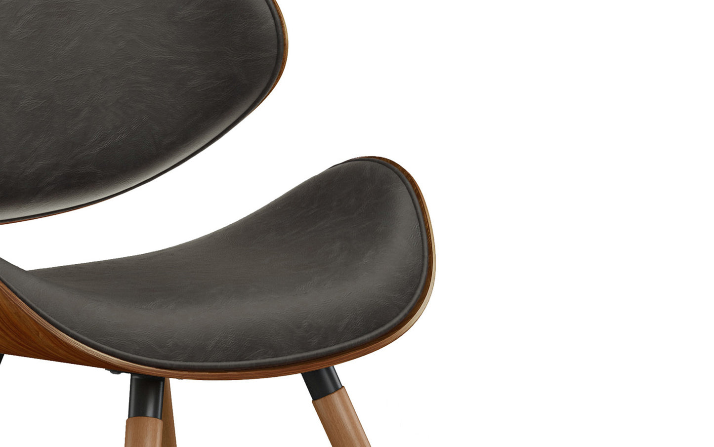 Distressed Brown Distressed Vegan Leather | Marana / Draper 7-Piece Dining Set