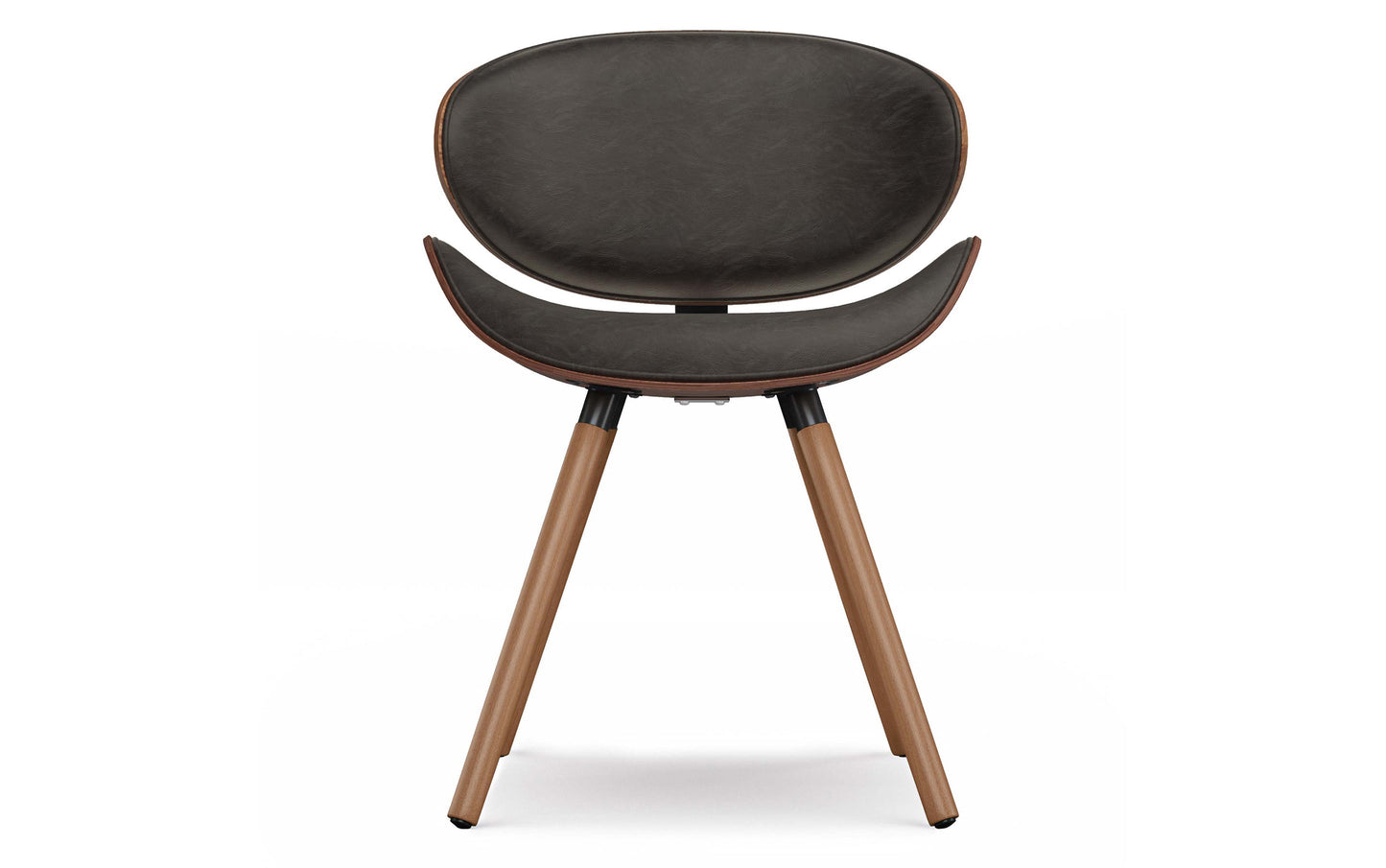 Distressed Brown Distressed Vegan Leather | Marana / Draper 7-Piece Dining Set