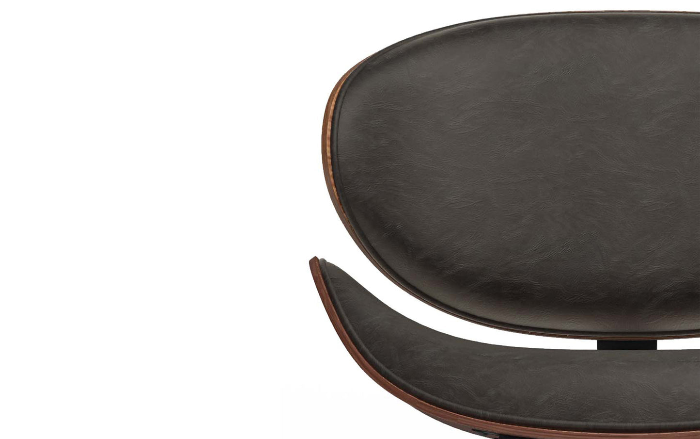 Distressed Brown Distressed Vegan Leather | Marana / Draper 5-Piece Dining Set