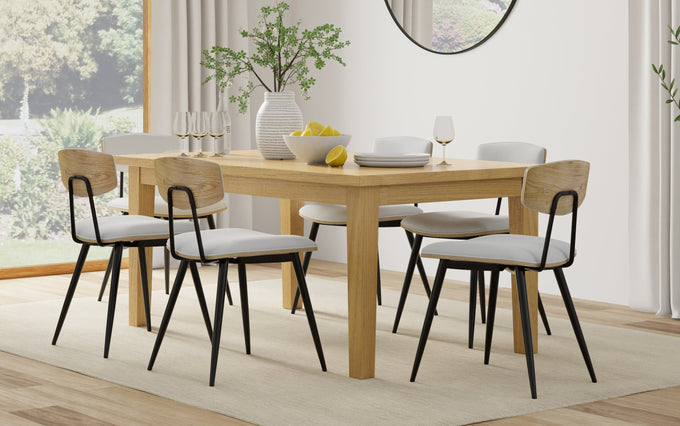 White Vegan Leather | Mavis Dining Chair ( Set of 2 )