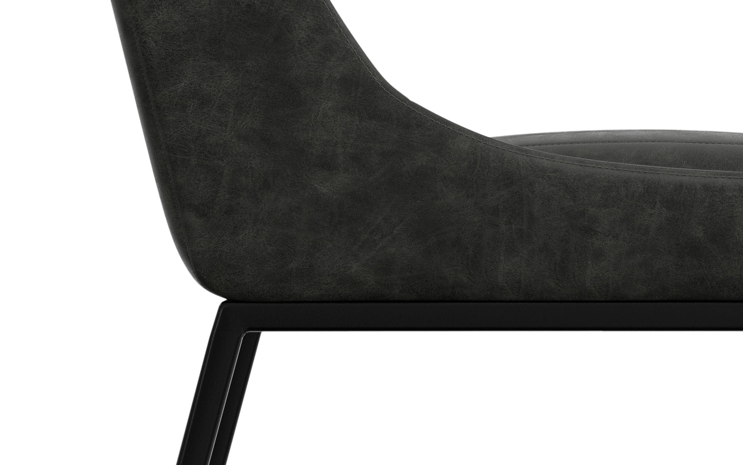 Melody Dining Chair (Set of 2) in Distressed Vegan Leather