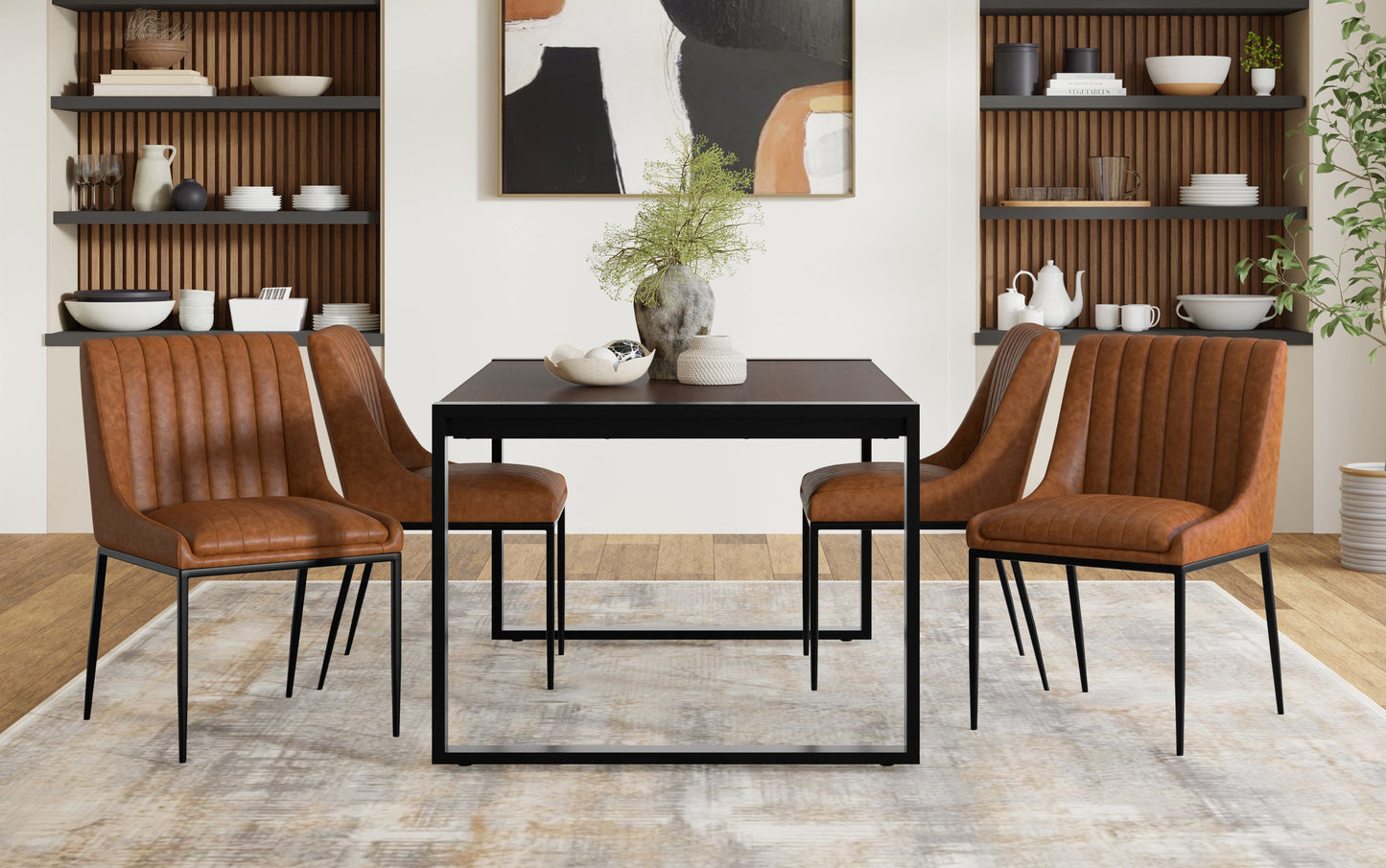 Melody Dining Chair (Set of 2) in Distressed Vegan Leather