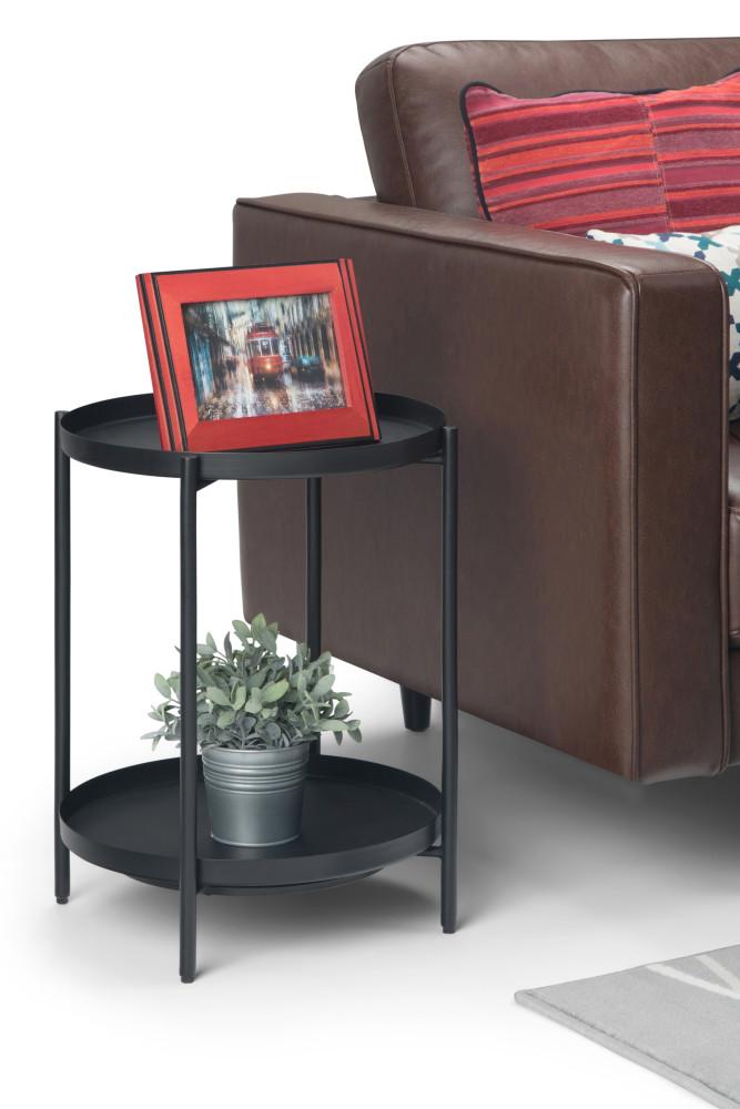 Black | Monet Metal End Table