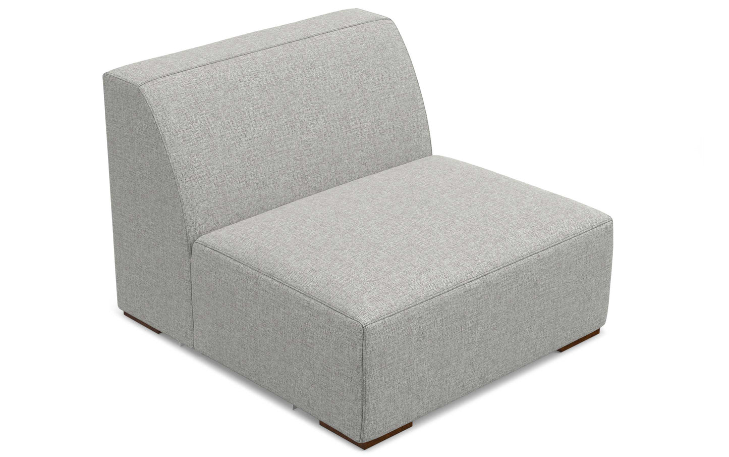 Pale Grey Performance Fabric | Rex Center Module in Performance Fabric