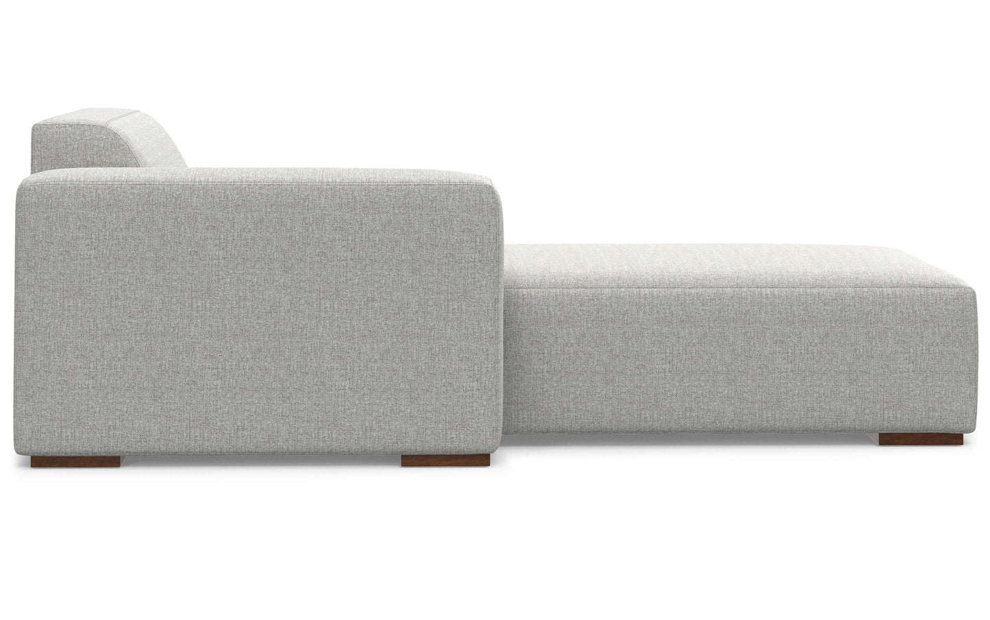 Pale Grey Performance Fabric | Rex Left Chaise Module in Performance Fabric