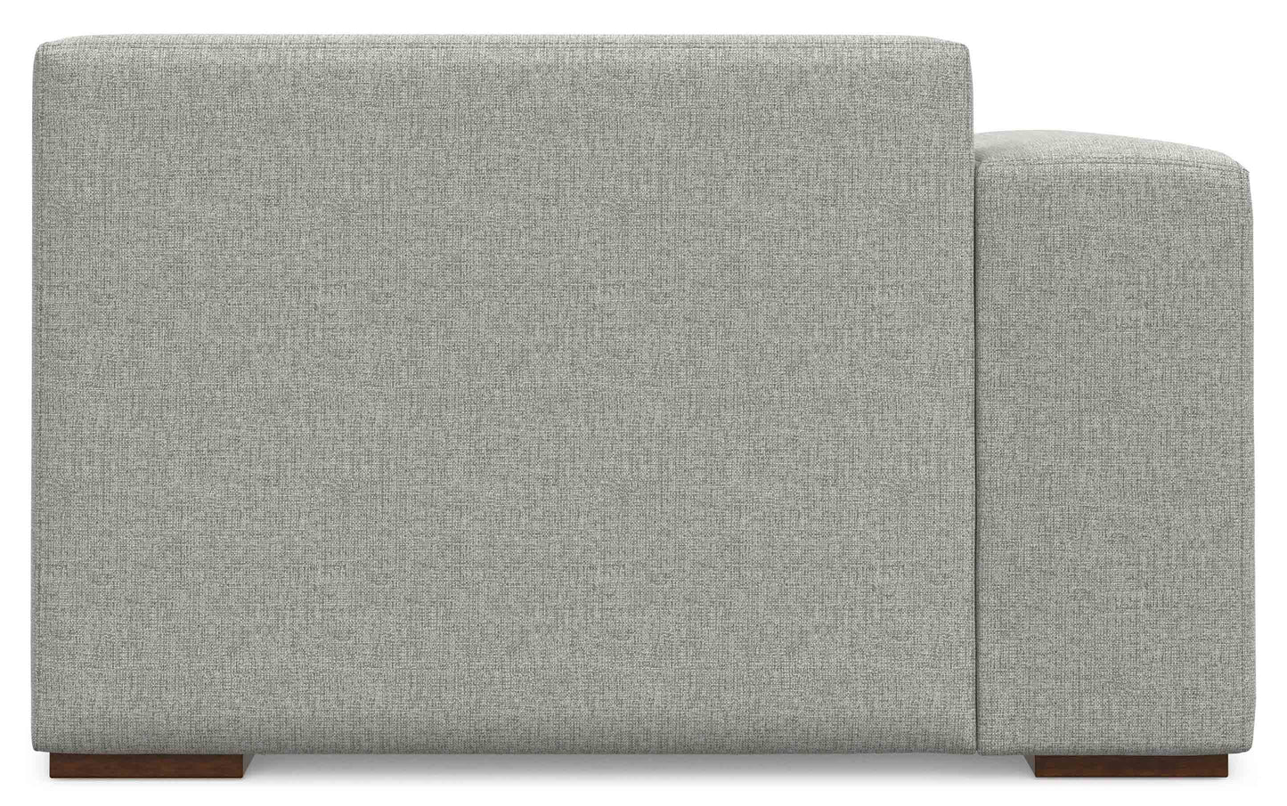 Pale Grey Performance Fabric | Rex Left Chaise Module in Performance Fabric