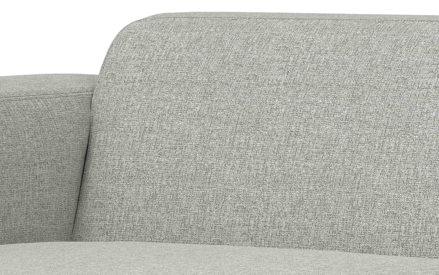 Pale Grey Performance Fabric | Rex Left Chaise Module in Performance Fabric