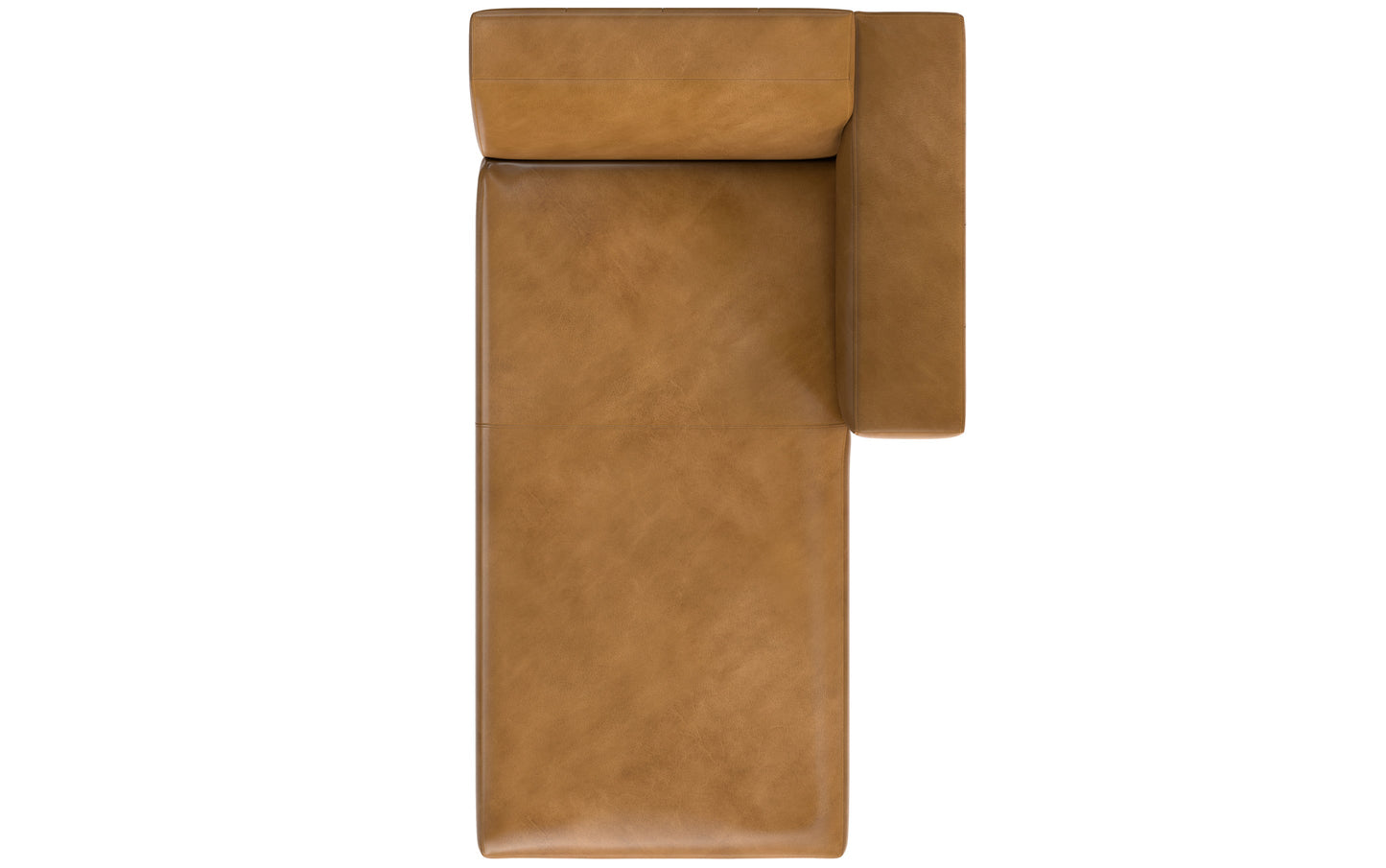 Sienna Genuine Leather | Rex Right Chaise Module in Genuine Leather