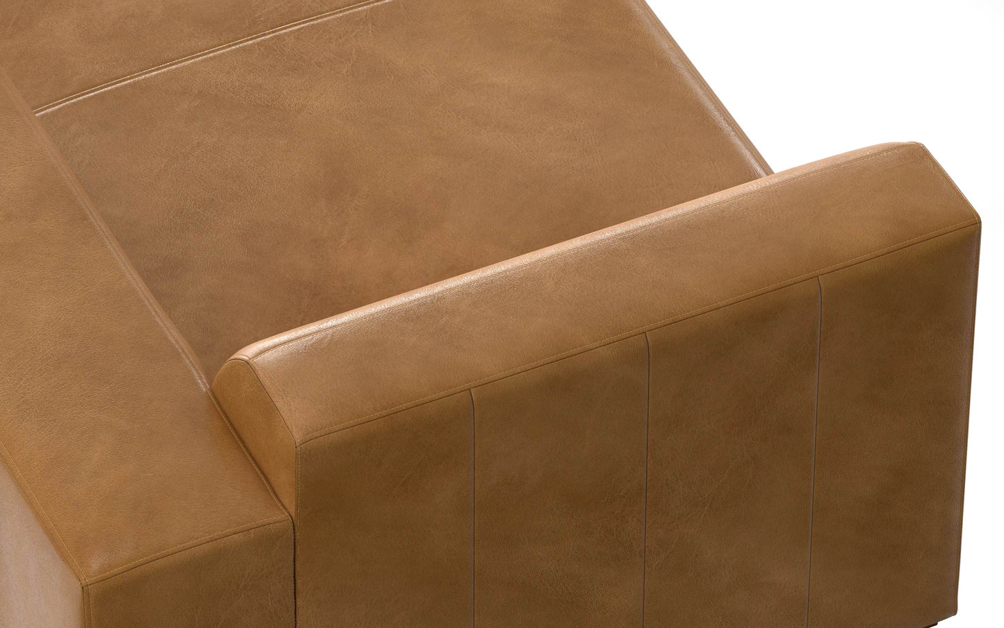 Sienna Genuine Leather | Rex Right Chaise Module in Genuine Leather