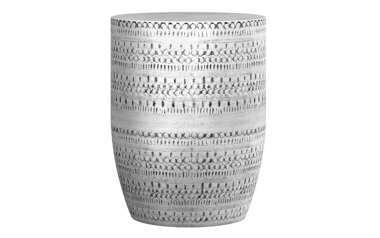 Antique Silver | Johnsen Large Metal Accent Table