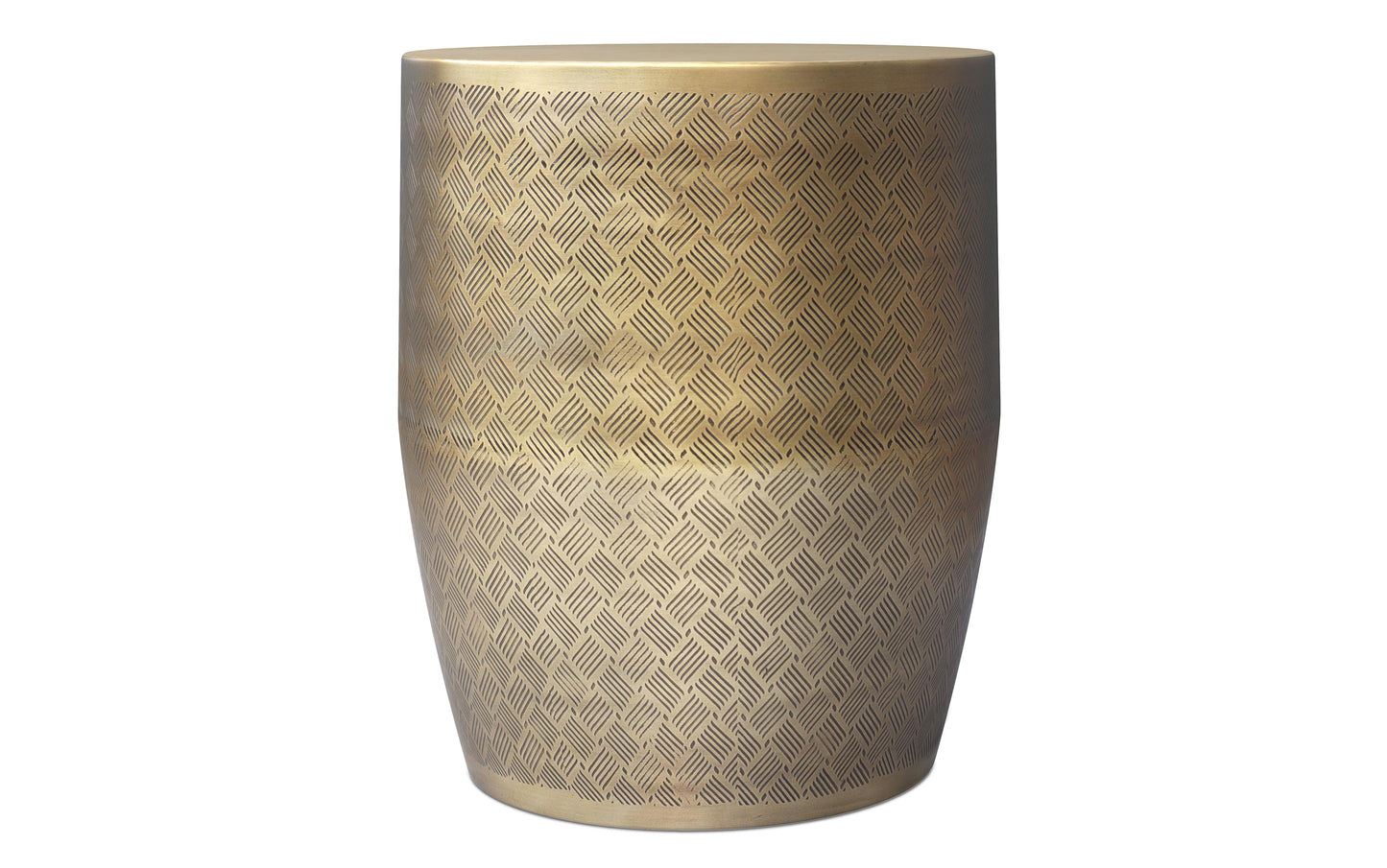 Johnsen 18 inch Cross Hatch Pattern Accent Table