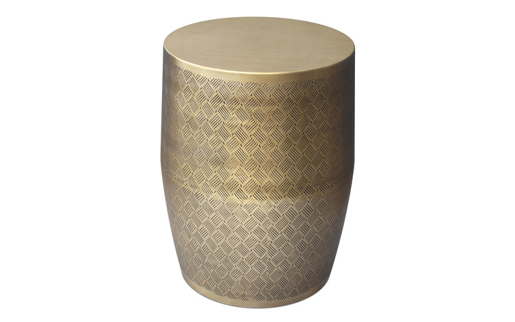 Johnsen 18 inch Cross Hatch Pattern Accent Table