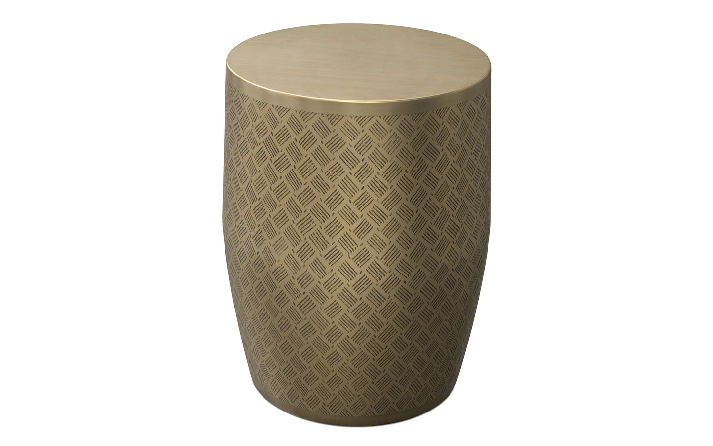 Johnsen 18 inch Cross Hatch Pattern Accent Table