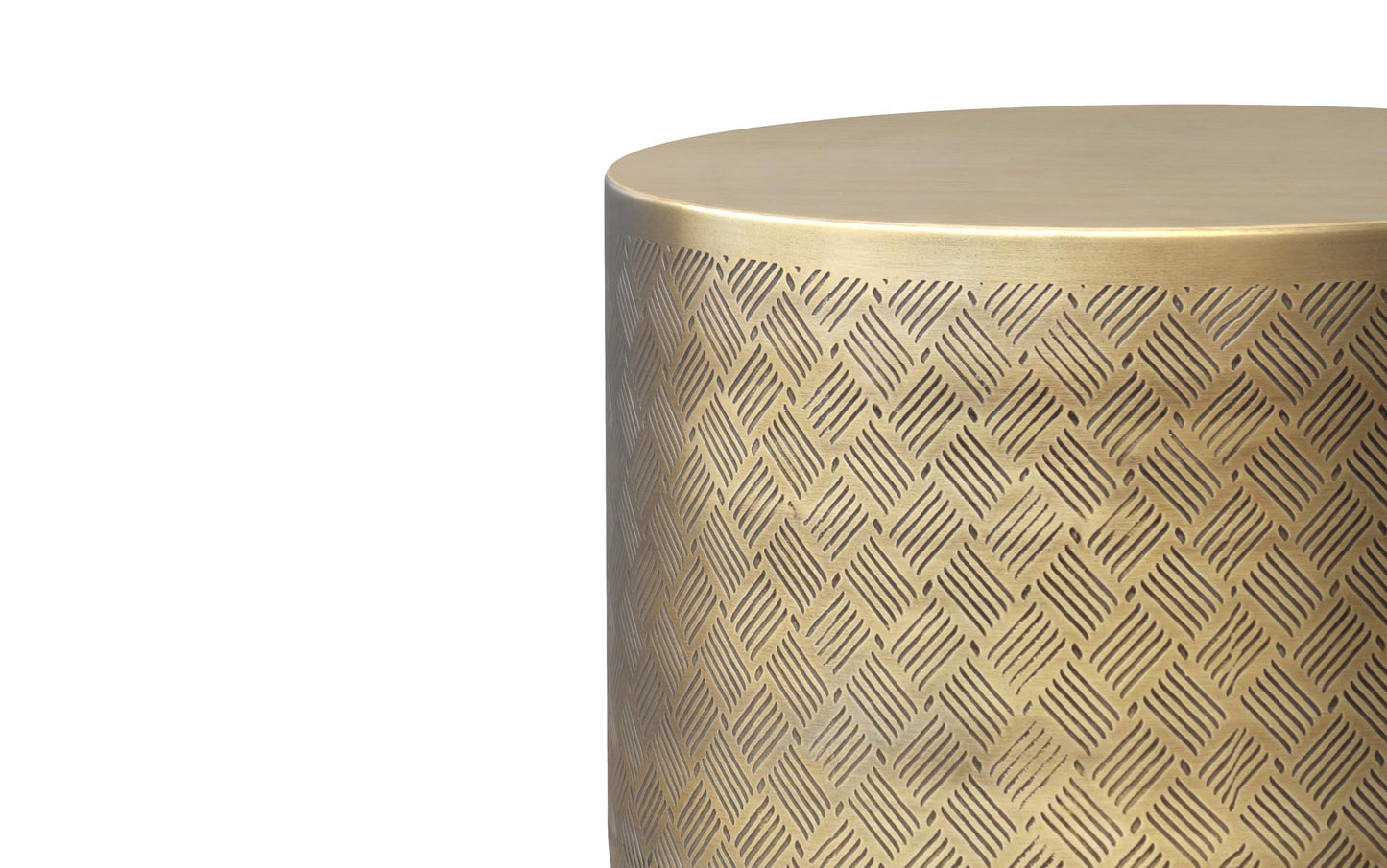 Johnsen 18 inch Cross Hatch Pattern Accent Table