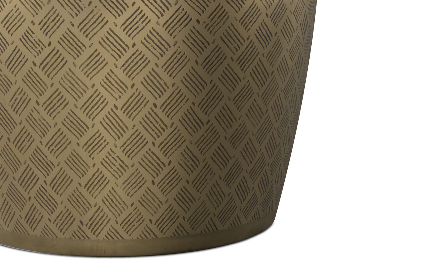 Johnsen 18 inch Cross Hatch Pattern Accent Table