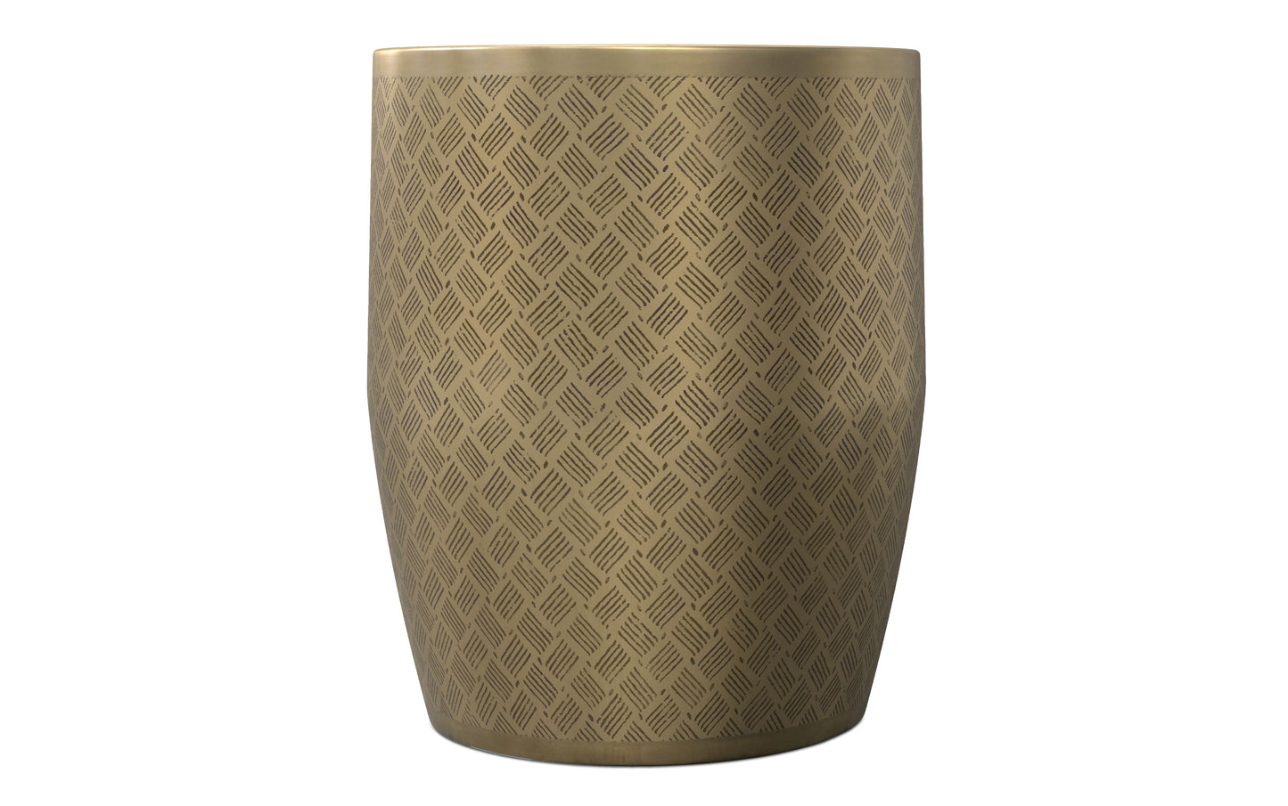 Johnsen 18 inch Cross Hatch Pattern Accent Table