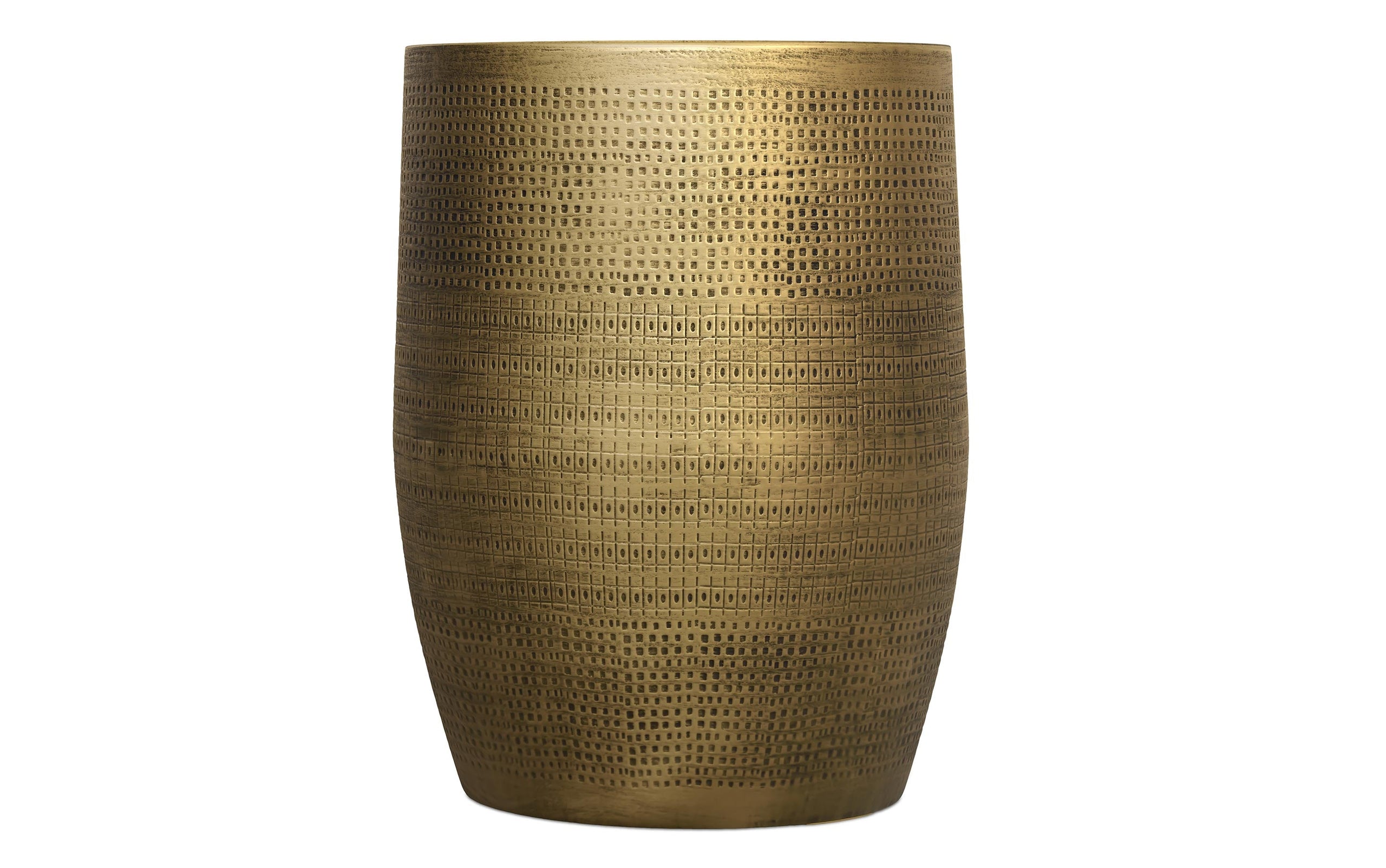 Antique Brass 15 inch | Johnsen 15 inch Morse Pattern Accent Table