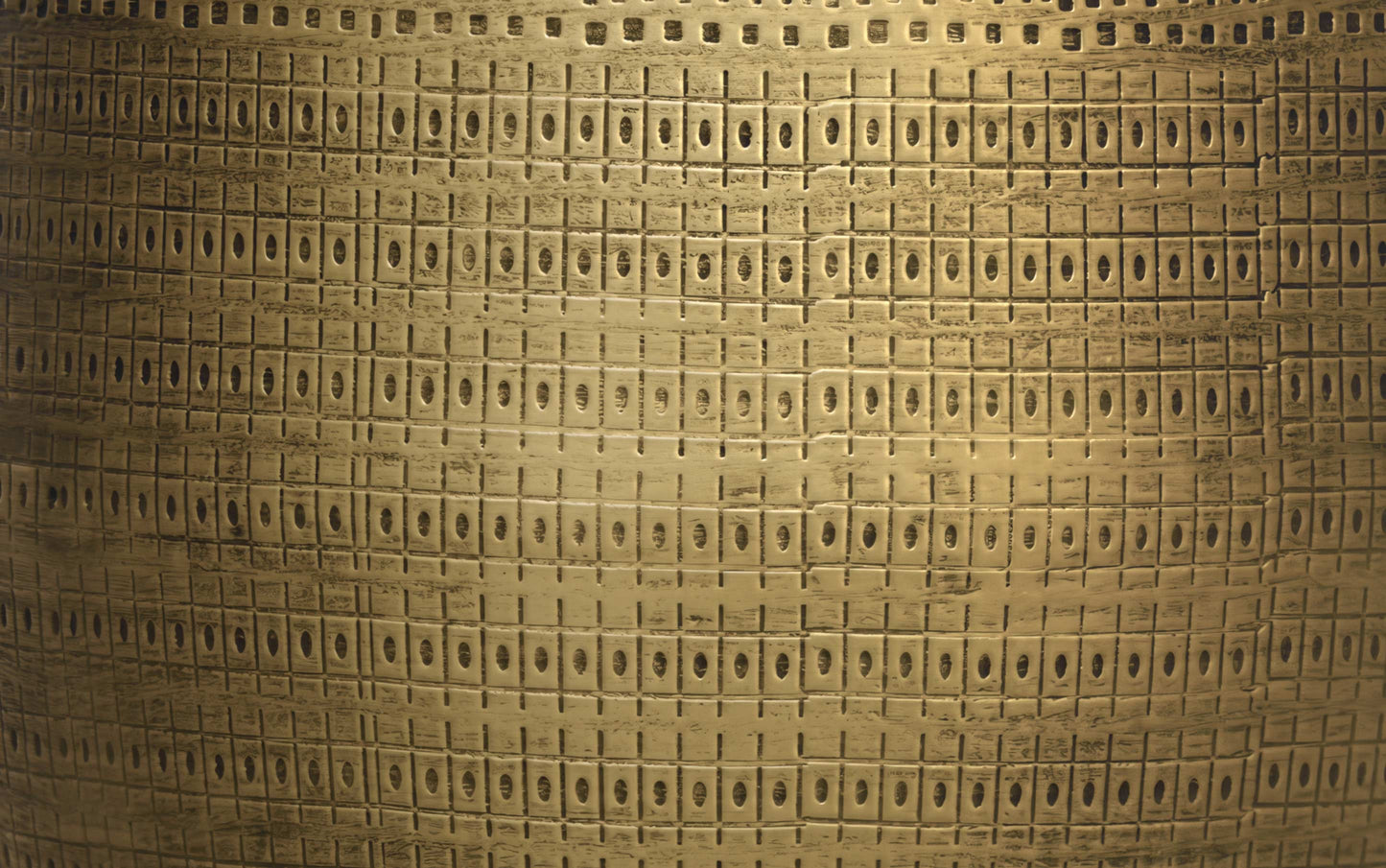 Antique Brass 15 inch | Johnsen 15 inch Morse Pattern Accent Table