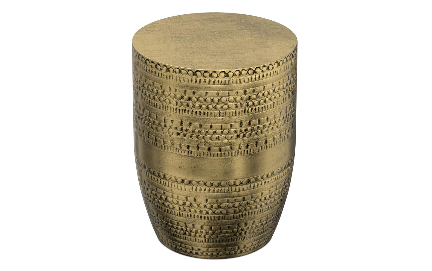 Antique Gold | Johnsen Large Metal Accent Table