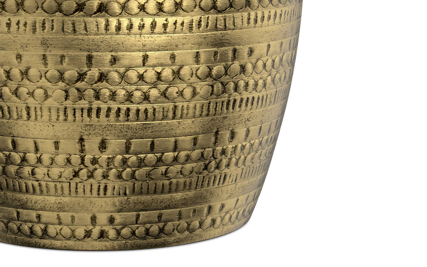 Antique Gold | Johnsen Large Metal Accent Table