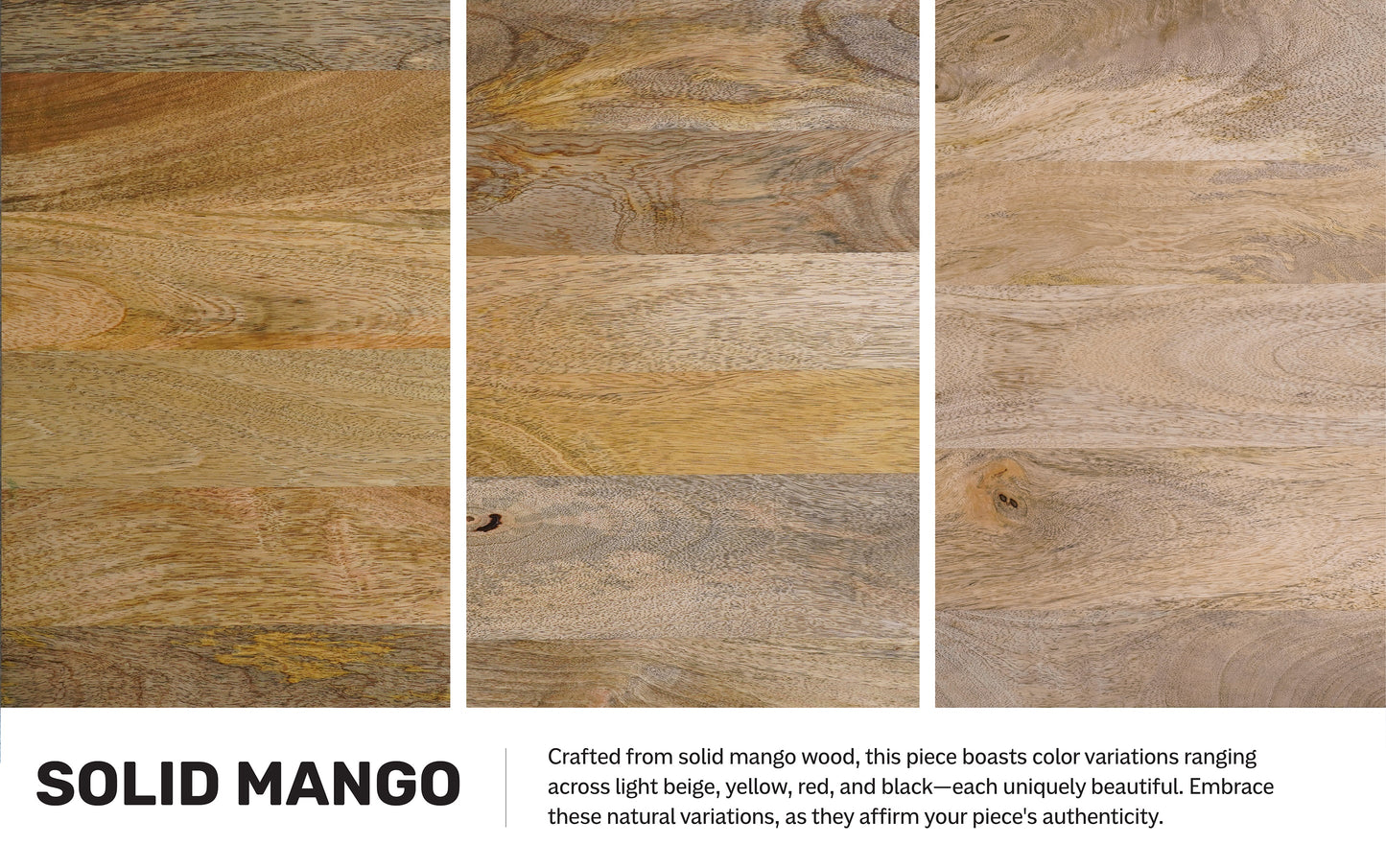 Natural and White Wood | Demy Metal and Wood Accent Table