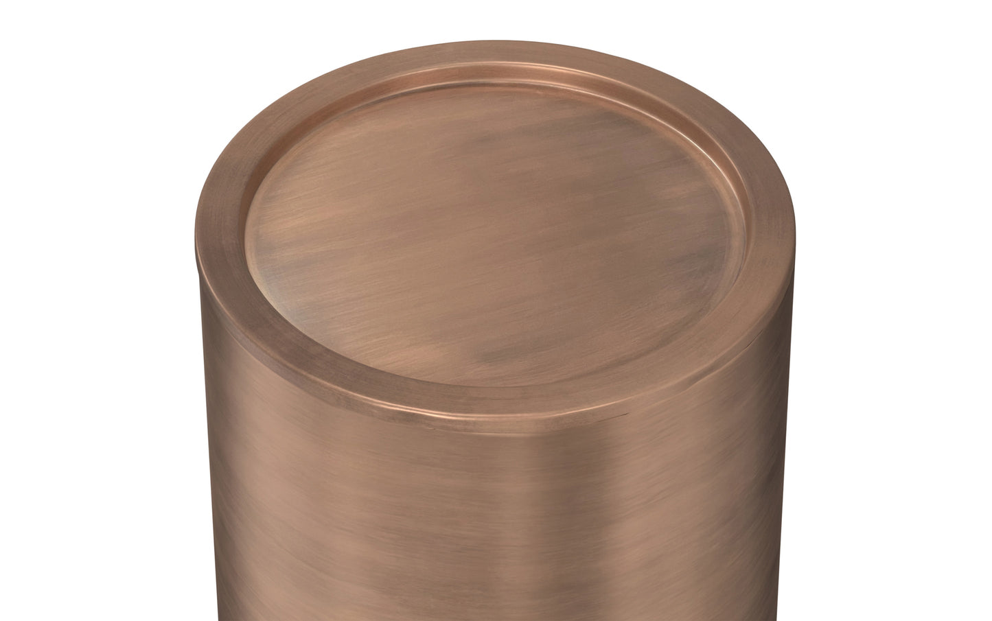 Antique Copper Smooth | Corbin Metal Side Table