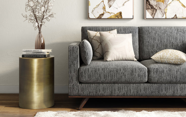 Antique Gold Smooth | Corbin Metal Side Table