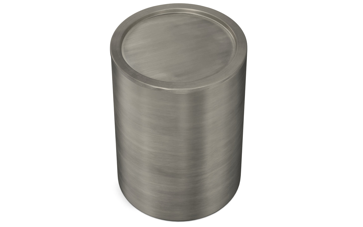 Antique Silver Smooth | Corbin Metal Side Table