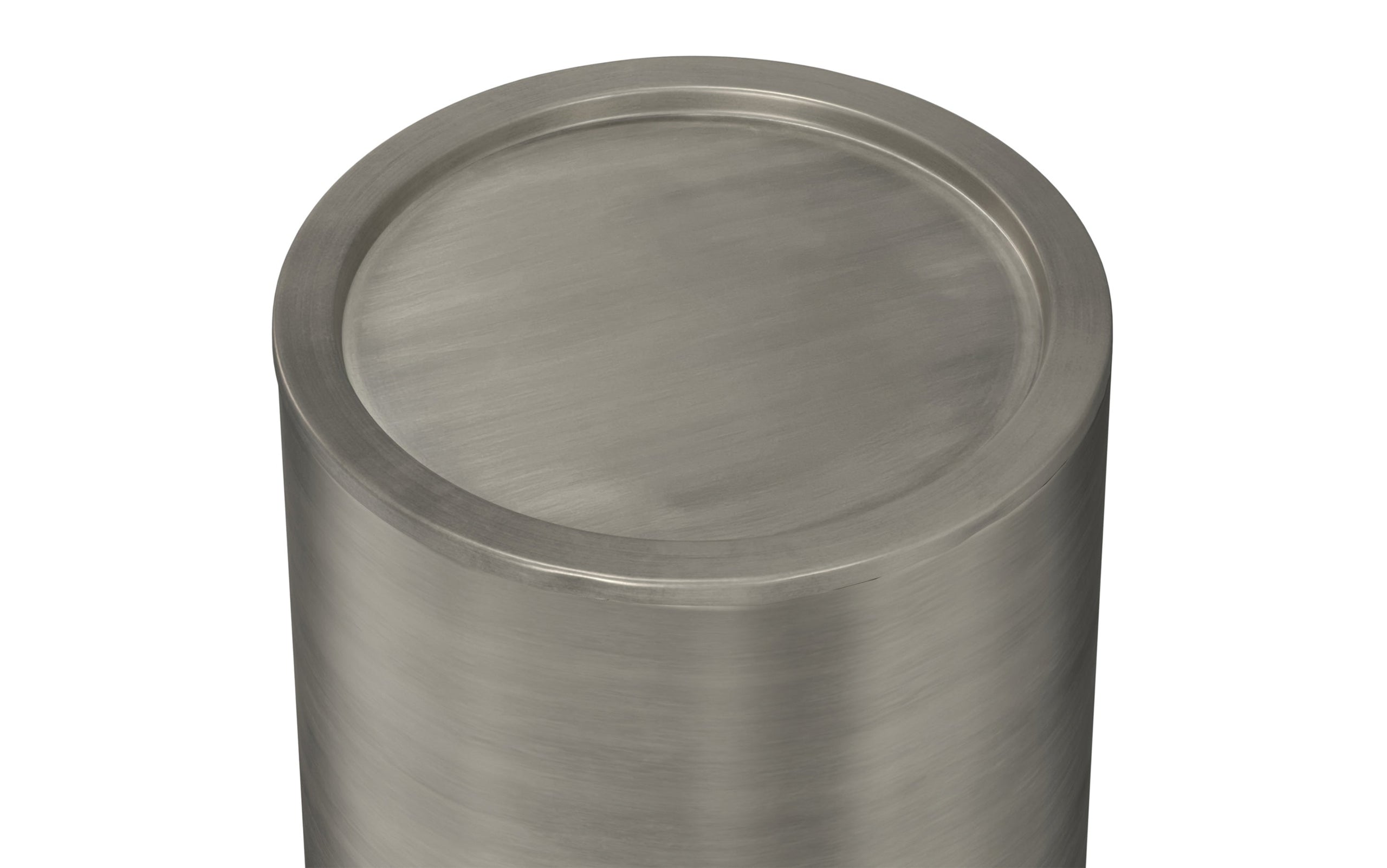 Antique Silver Smooth | Corbin Metal Side Table